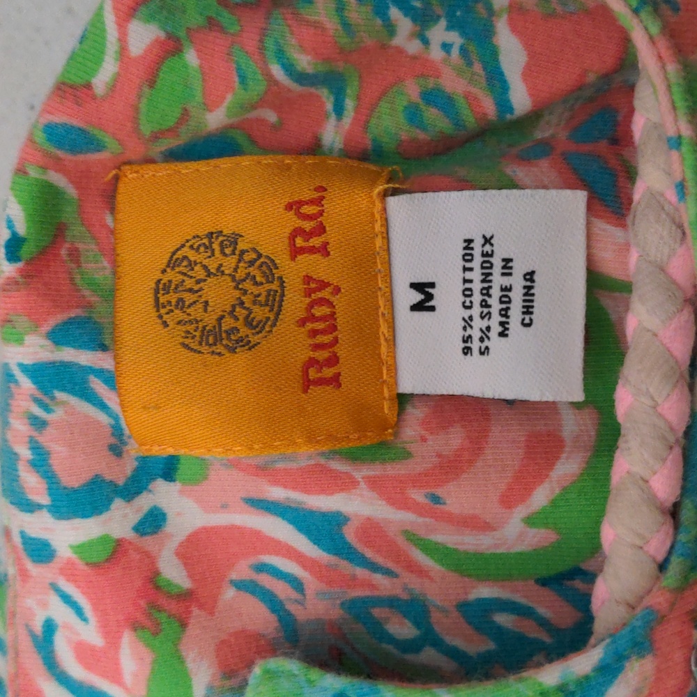 Ruby Rd. multi colored blouse size medium - Picture 4 of 5